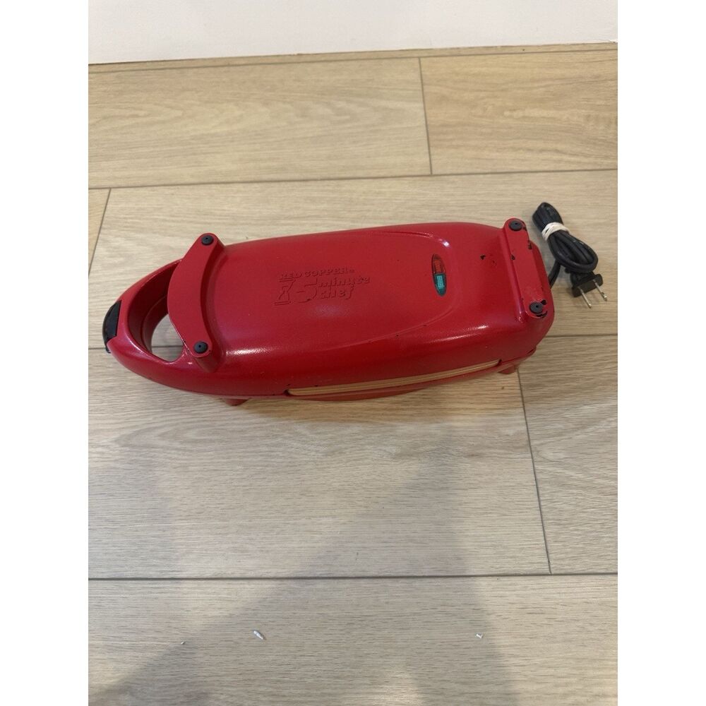 Red Coppe 5 Minute Chef Electric Meal Maker Frying Pan Nonstick 22852a1